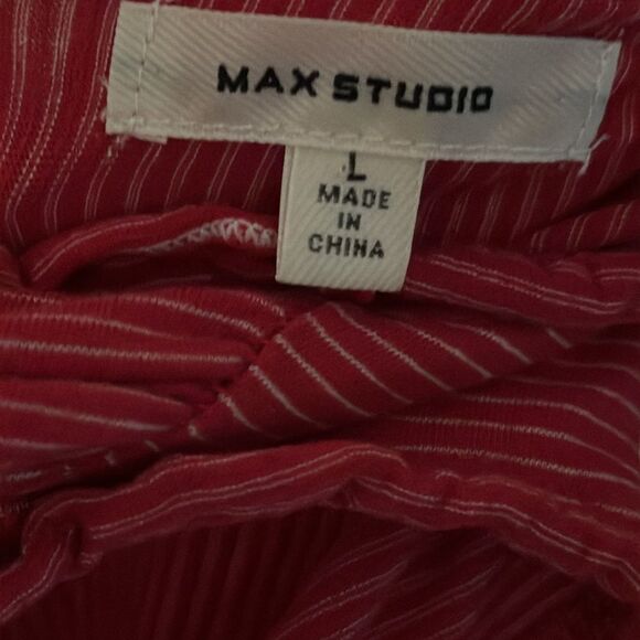 Max studio red tried v neck sundress - Picture 6 of 7